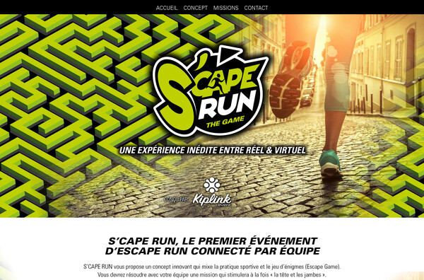 S'cape Run site web